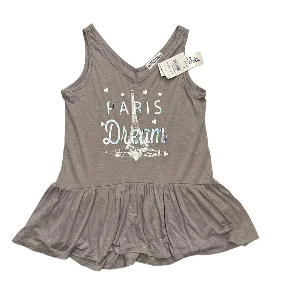 Ten Sixty Sherman Girls Ruffle Top Size Medium NWT‎